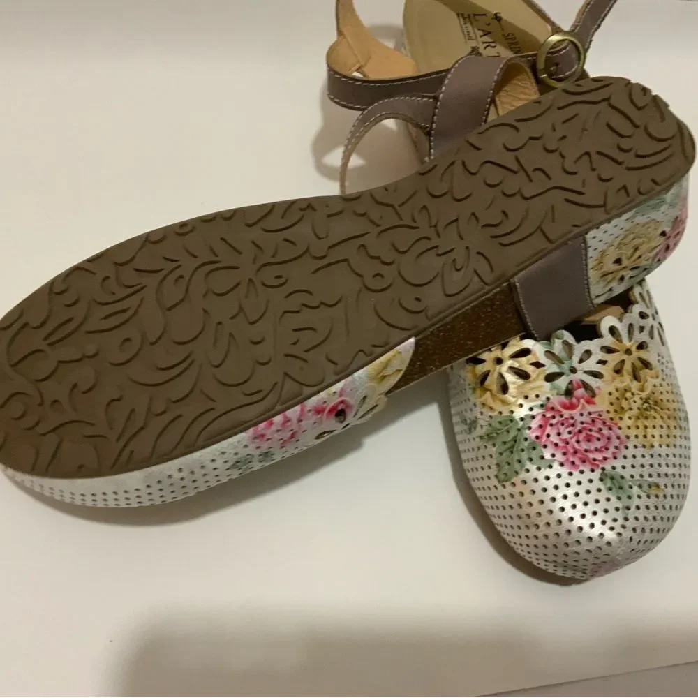 NWOT L’Artiste Leather Shoes AAHNA  flower cutout design size 42 (10.5 /11) - Picture 9 of 16